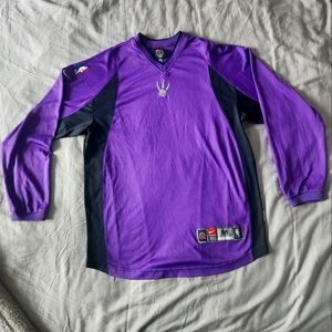 Vintage NBA Raptors Warm-Up Jersey (Purple, Size M)